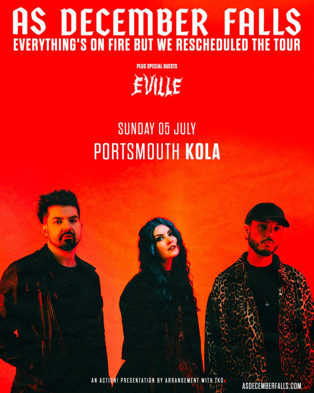 As December Falls live in Portsmouth - Kola - 05/07/26 - Digital Ticket