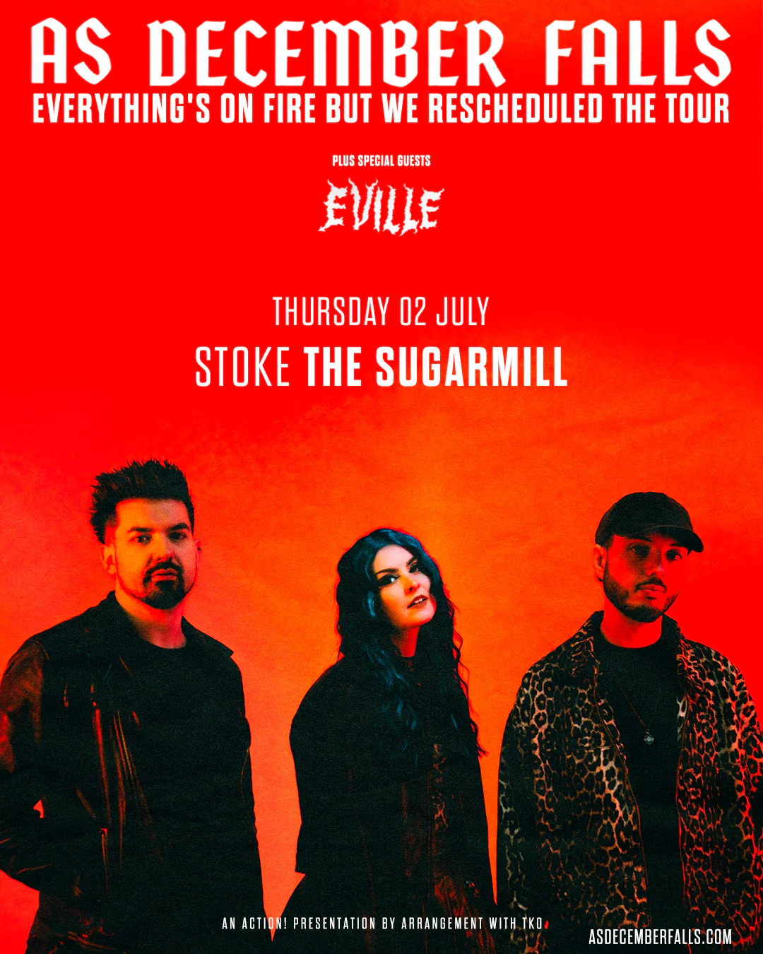 As December Falls live in Stoke - The Sugarmill - 02/07/26 - Digital Ticket